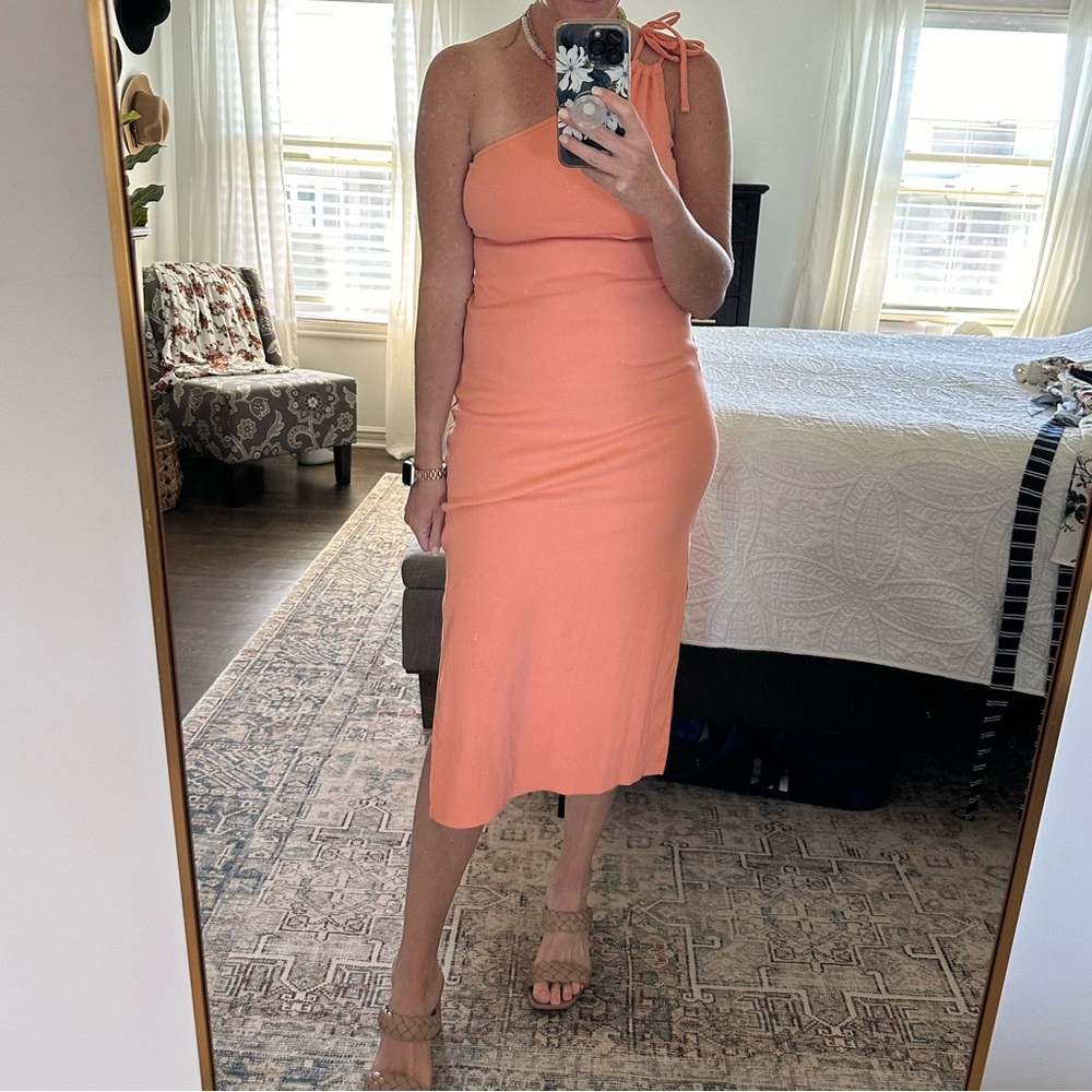 One Shoulder Fitted Dress